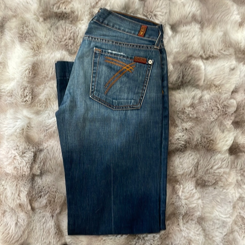 7 for all mankind jeans barley worn